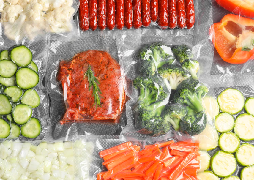 Comida a vácuo ultracongelada